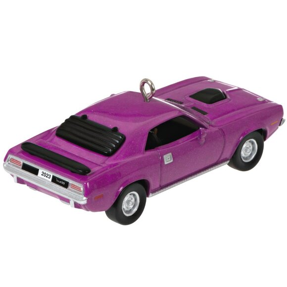 New! 1970 Plymouth Hemi 'Cuda Hallmark Keepsake Christmas Ornament Classic Car - Picture 4 of 5